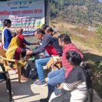 विशेष स्वास्थ्य शिविर में हुई सैकड़ों ग्रामीणों के स्वास्थ्य की जांच